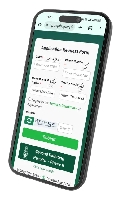 Chief Minister Punjab Green Tractor Scheme Phase III 3 application request form